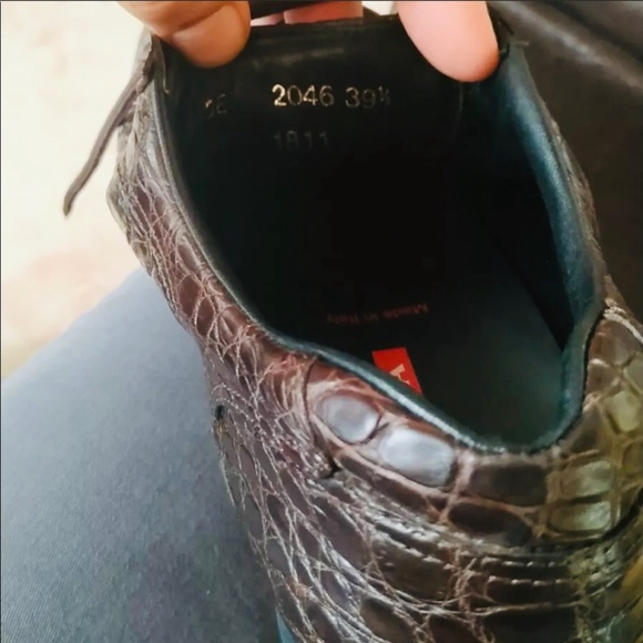 Rare mens Prada Crocodile Sneaker/shoe sz 39.5 - Picture 5 of 6